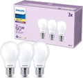 Philips Classic LED E27 Lampe, 60W, matt, warmweiß, nicht dimmbar, 3er Pack