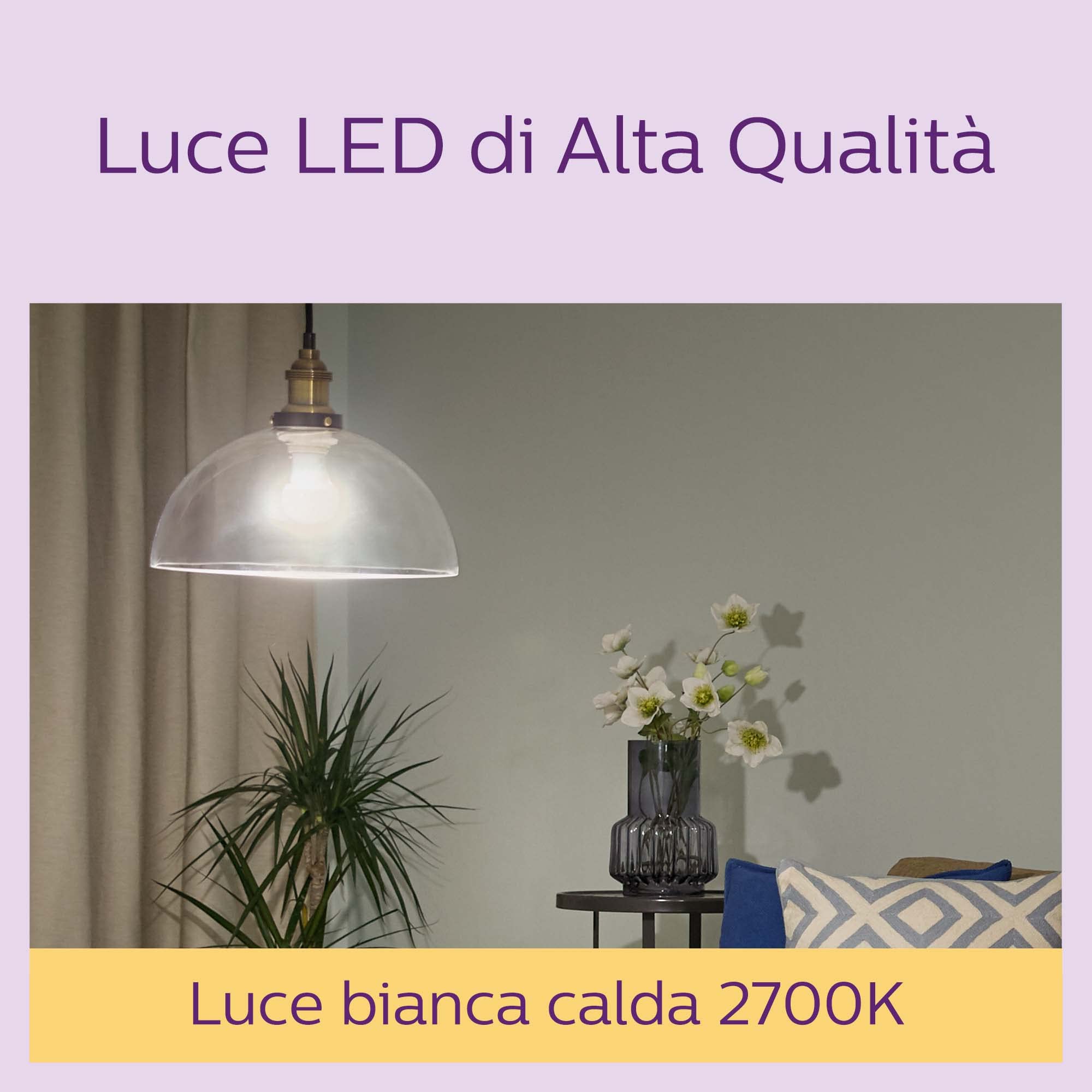 Philips Classic LED E27 Lampe, 60W, matt, warmweiß, nicht dimmbar, Doppelpack